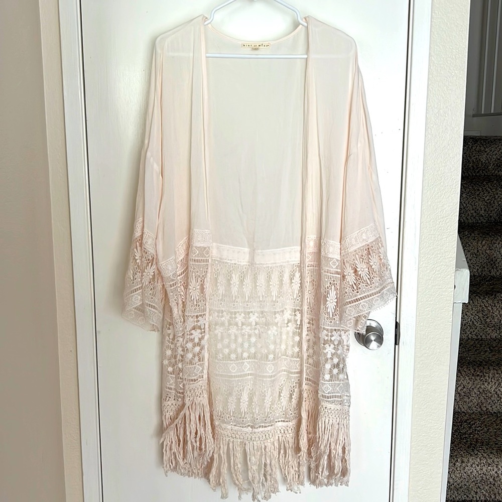 Hint of Mint Kimono Cover Up